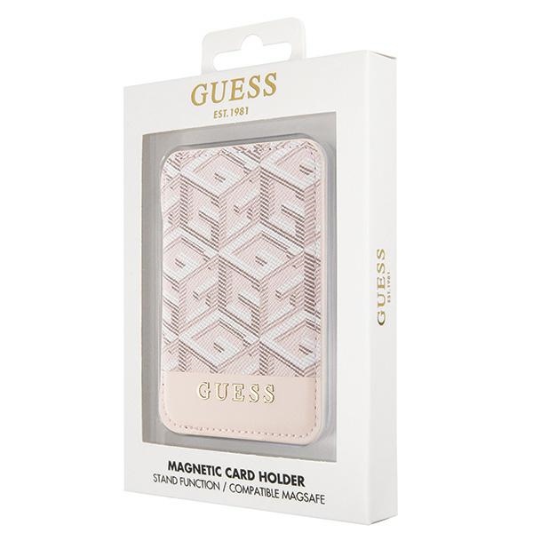 Buy Guess Wallet Cardslot Stand Gcube Stripe Magsafe - Brown