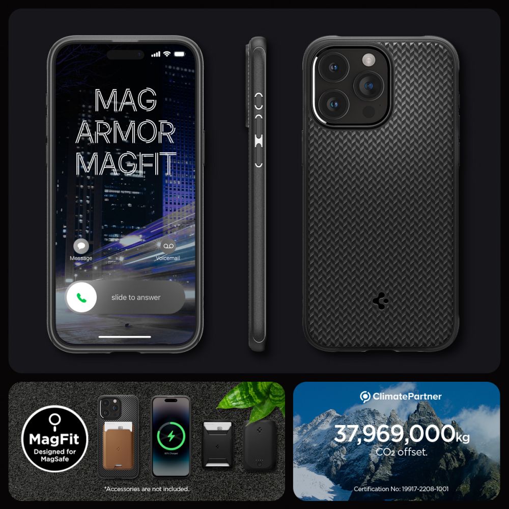 For Apple iPhone 15 Pro Max Case /15 Pro/15/15 Plus, Spigen Core Armor  (MagFit)
