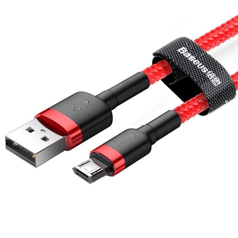 Baseus cable Cafule USB – micro USB 1,0m 2,4A red