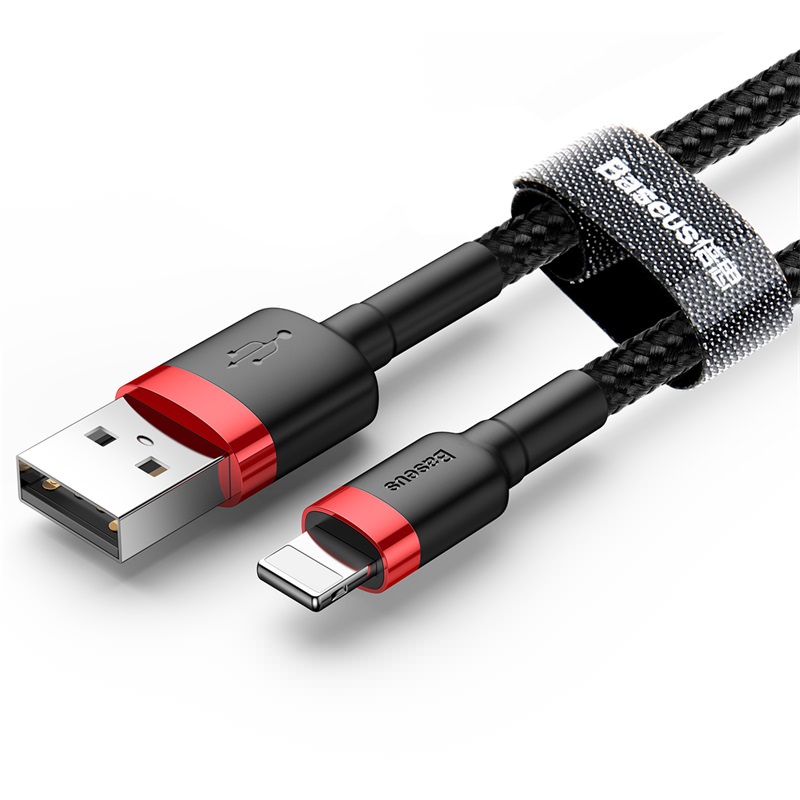 Baseus cable Cafule USB – Lightning 3,0m 2A red-black