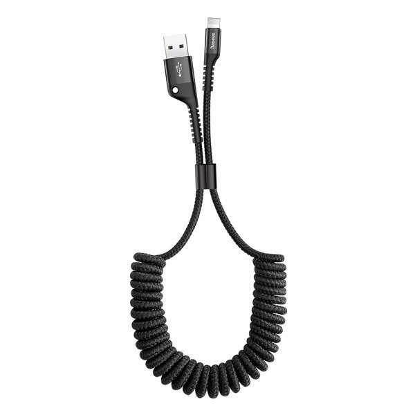 Baseus-kabel Fish Eye USB – Lightning 1,0 m 2A svart fjäder
