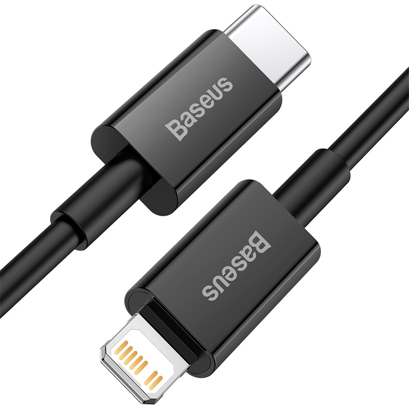 Baseus kabel Superior PD USB-C – Lightning 2,0 m svart 20W