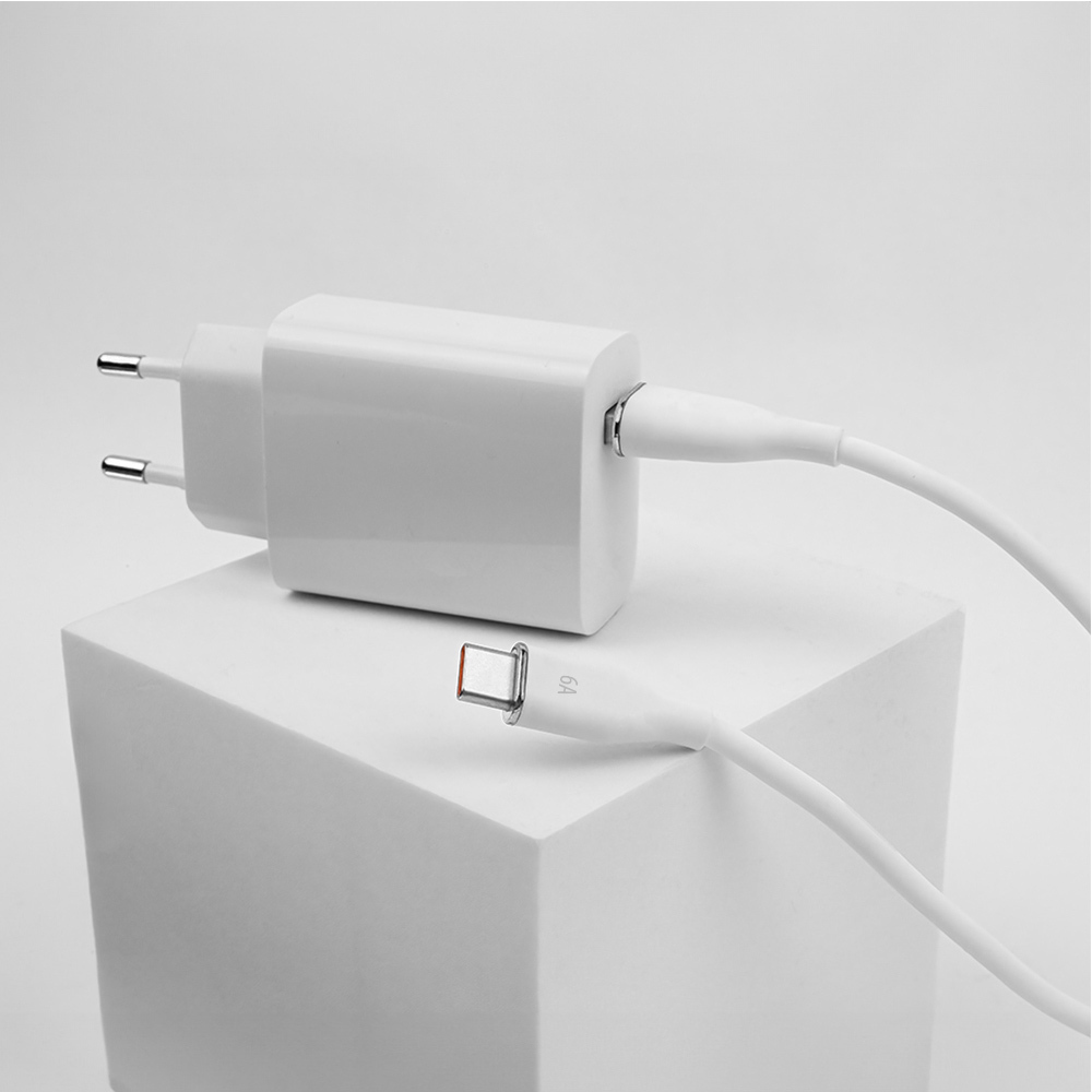 Forever kabel USB - USB-C 1,0 m 6A biały