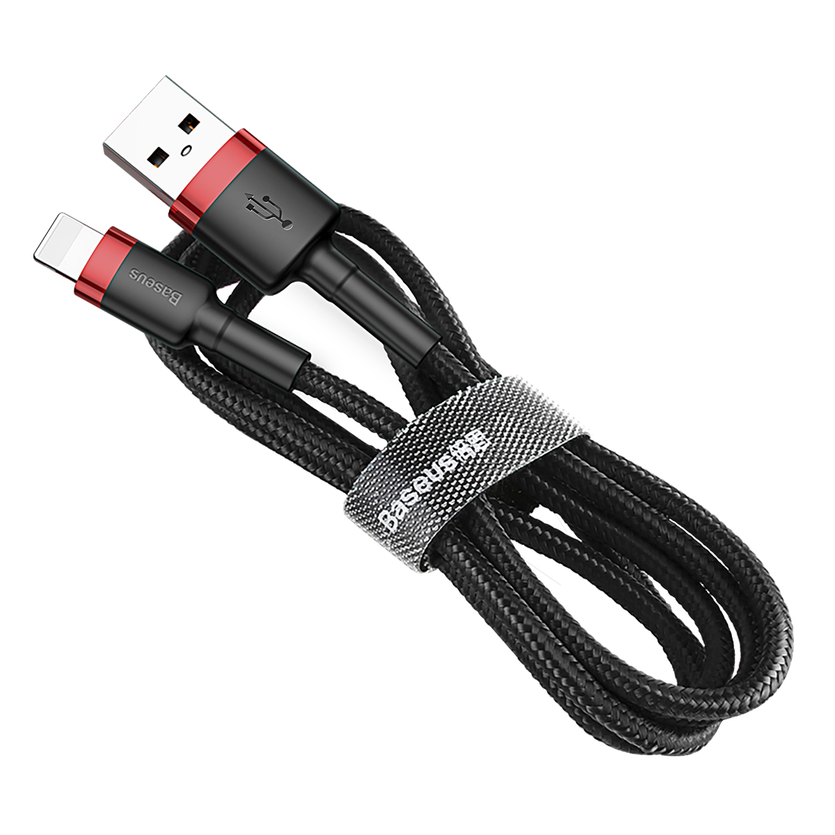 Baseus cable Cafule USB – Lightning 0,5m 2,4A red-black