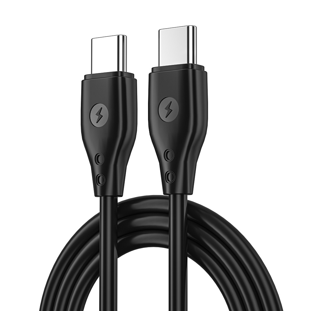 WIWU-kabel Pioneer Wi-C002 USB-C – USB-C 67W svart