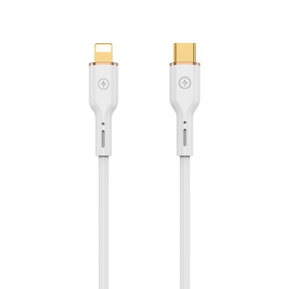 WIWU-kabel YQ01 USB-C – Lightning 30W 1,2 m vit