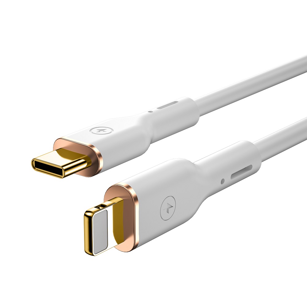 WIWU-kabel YQ01 USB-C – Lightning 30W 1,2 m vit