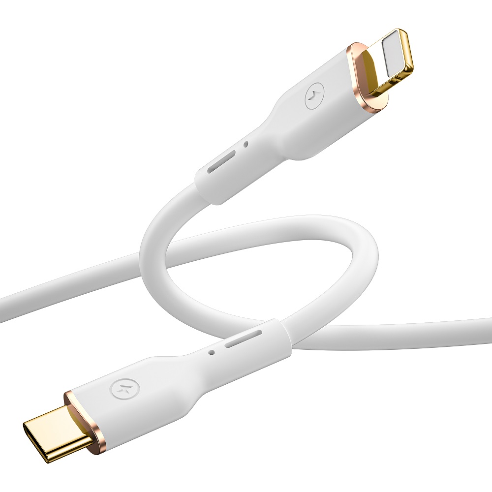 WIWU-kabel YQ01 USB-C – Lightning 30W 1,2 m vit