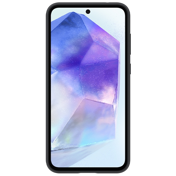 Husa Telefon Husa din Silicon pentru Samsung Galaxy A55 5G, Negru - Sybero