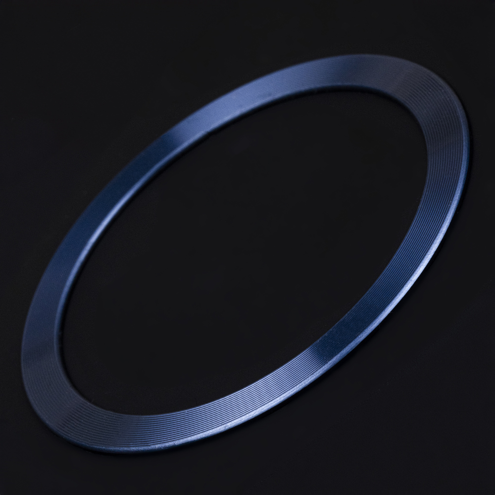 Metal Ring (2szt.) granatowy