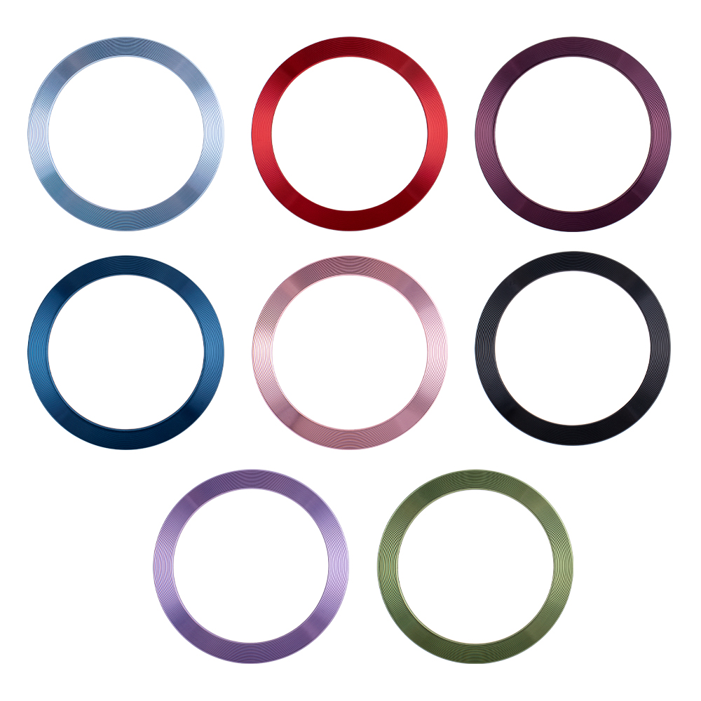 Metallring (2 st) ljuslila