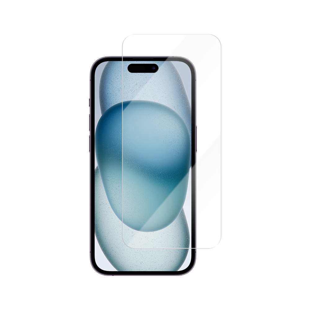 Vmax härdat 2,5D-glas Normal Clear Glass till iPhone 15 6,1″ / 16 6,1″