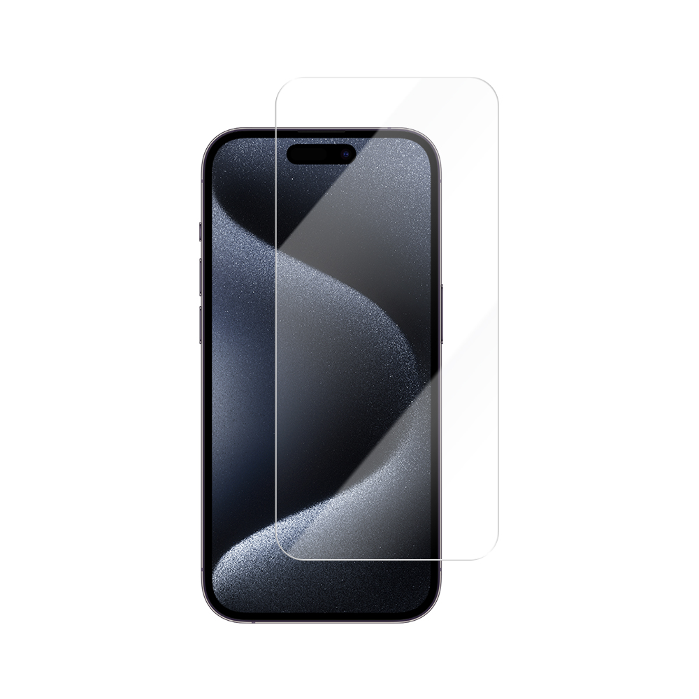 Vmax härdat glas 2,5D Normal Clear Glass för iPhone 15 Pro 6,1″