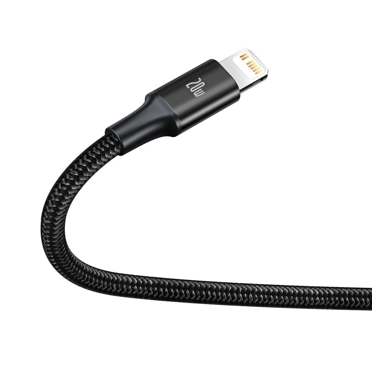 Baseus sladd 3in1 Rapid PD USB-C – micro USB + Lightning + USB-C 1,5m svart 20W