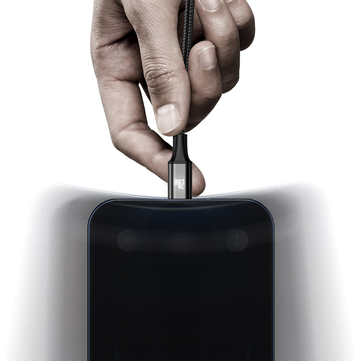 Baseus sladd 3in1 Rapid PD USB-C – micro USB + Lightning + USB-C 1,5m svart 20W