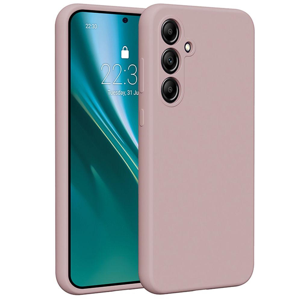 Etteri Silikonfodral för Samsung Galaxy A35 5G ljusrosa