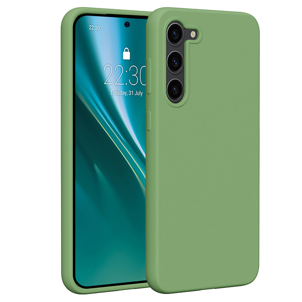 Etteri Silikonfodral för Samsung Galaxy S23 Plus ljusgrönt