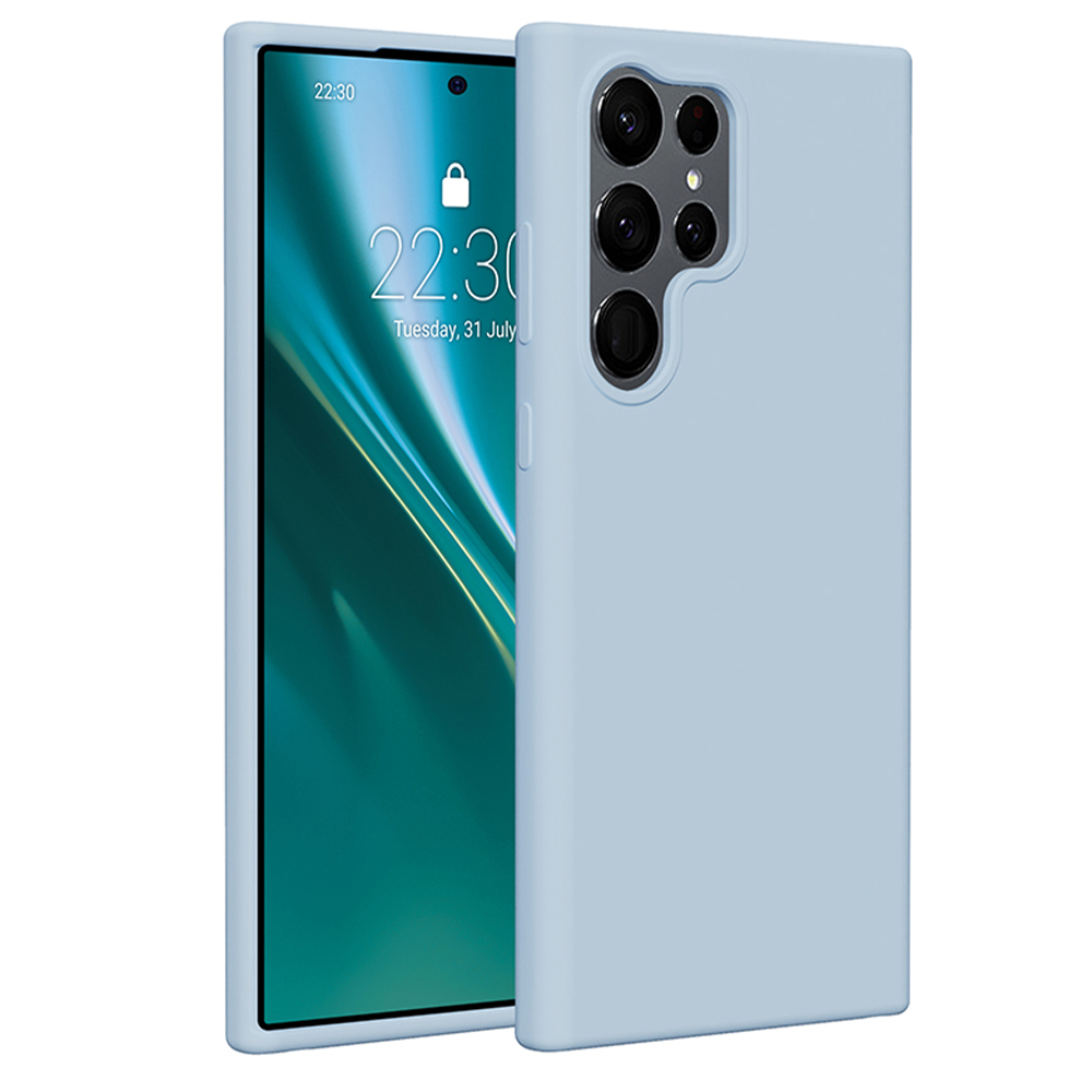 Etteri Silicone case för Samsung Galaxy S23 Ultra ljusblå