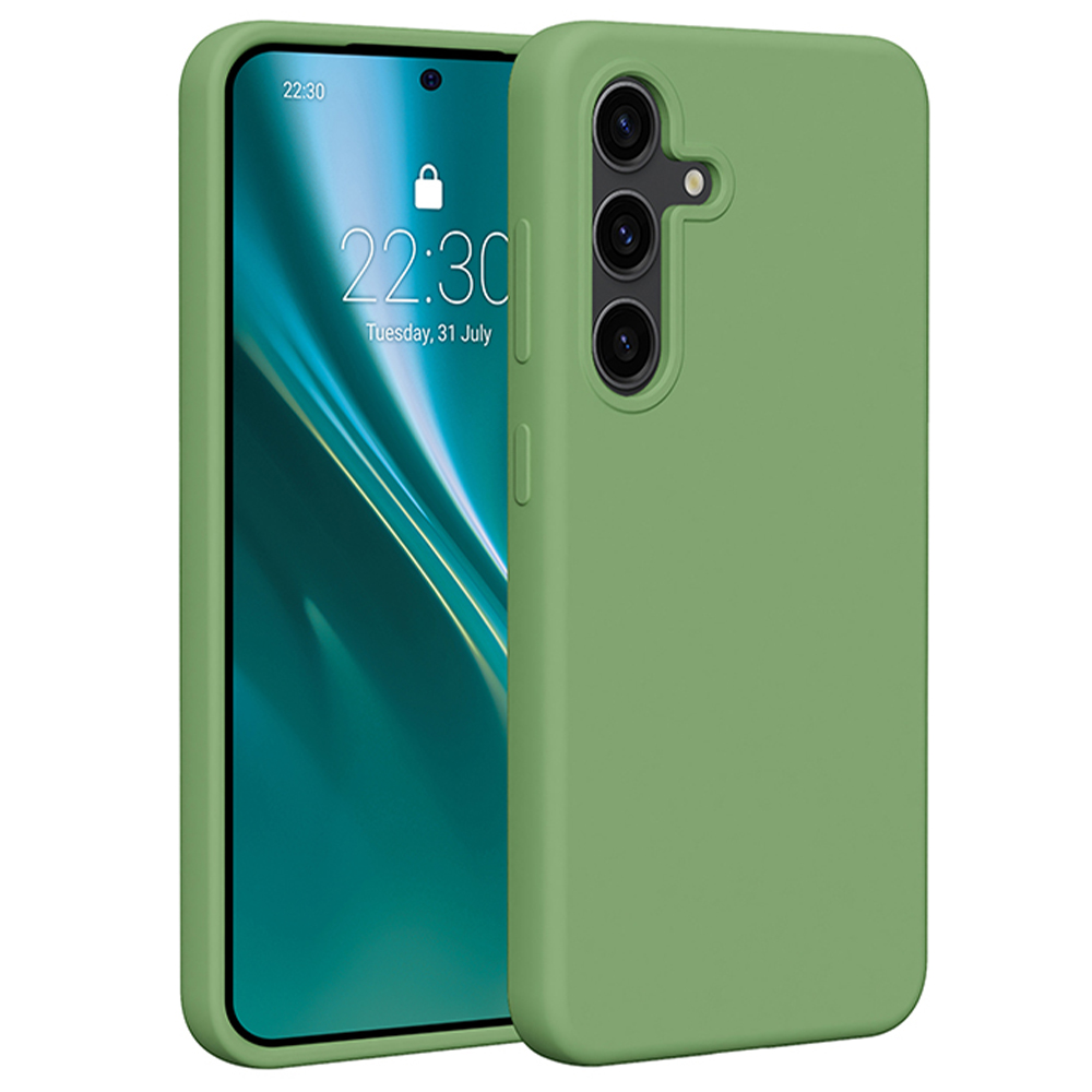 Etteri Silikonfodral för Samsung Galaxy S24 i ljusgrönt
