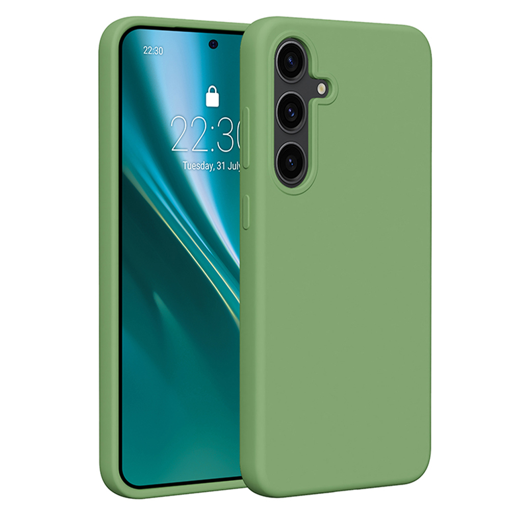 Etteri Silikonfodral för Samsung Galaxy S24 Plus i ljusgrön