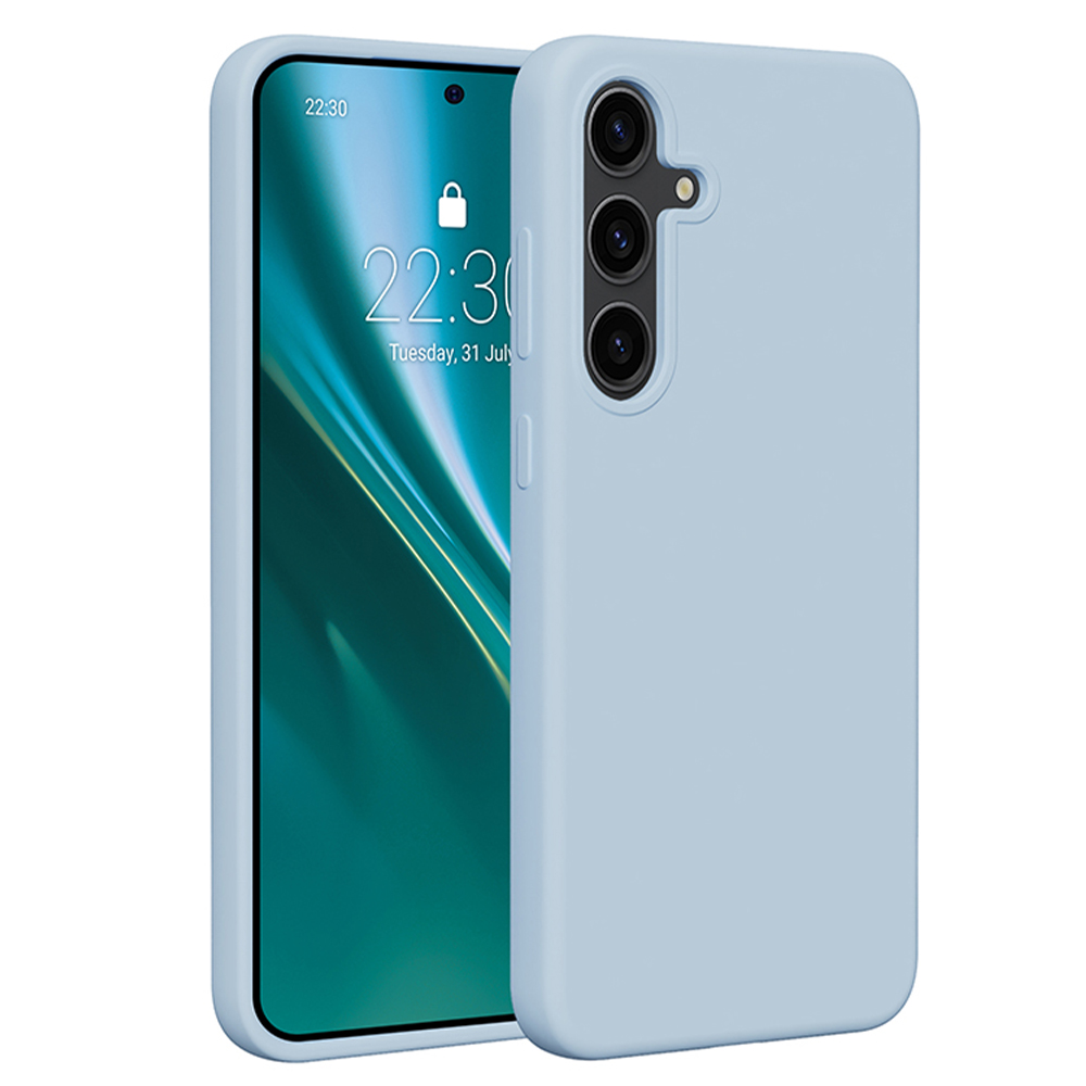 Etteri Silikonfodral för Samsung Galaxy S24 Plus ljusblå