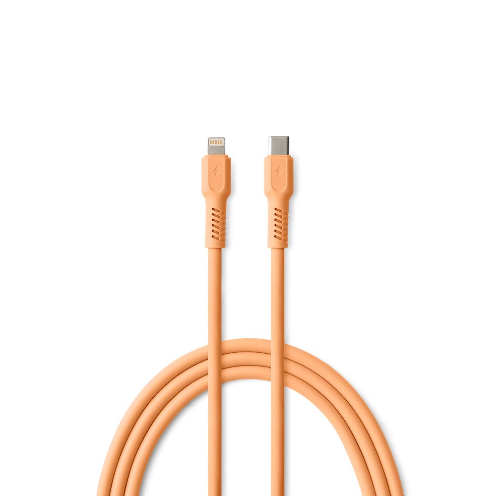 COLORUM USB-C – Lightning-kabel 1,8 m 2,4A CK12-CL-14 i Peach Fuzz