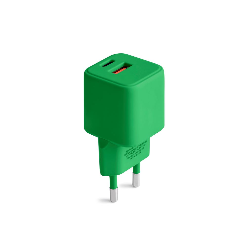 COLORUM wall charger USB-A + USB-C PD 30W CLS30-AC-04 xGreen