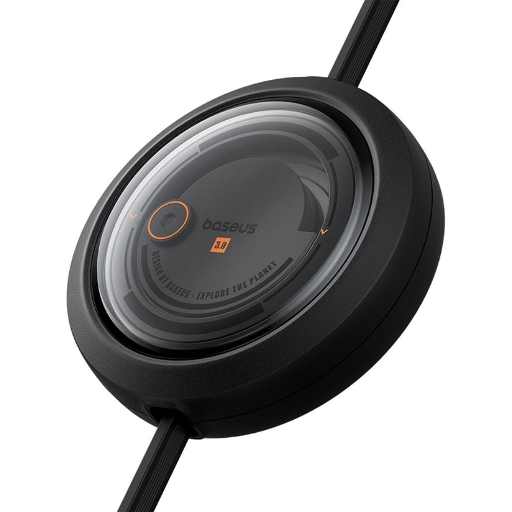 Baseus Free2Draw Utvikbar Kristallsnabbaddningskabel USB till M+L+C 100W 1,1m Kluster Svart