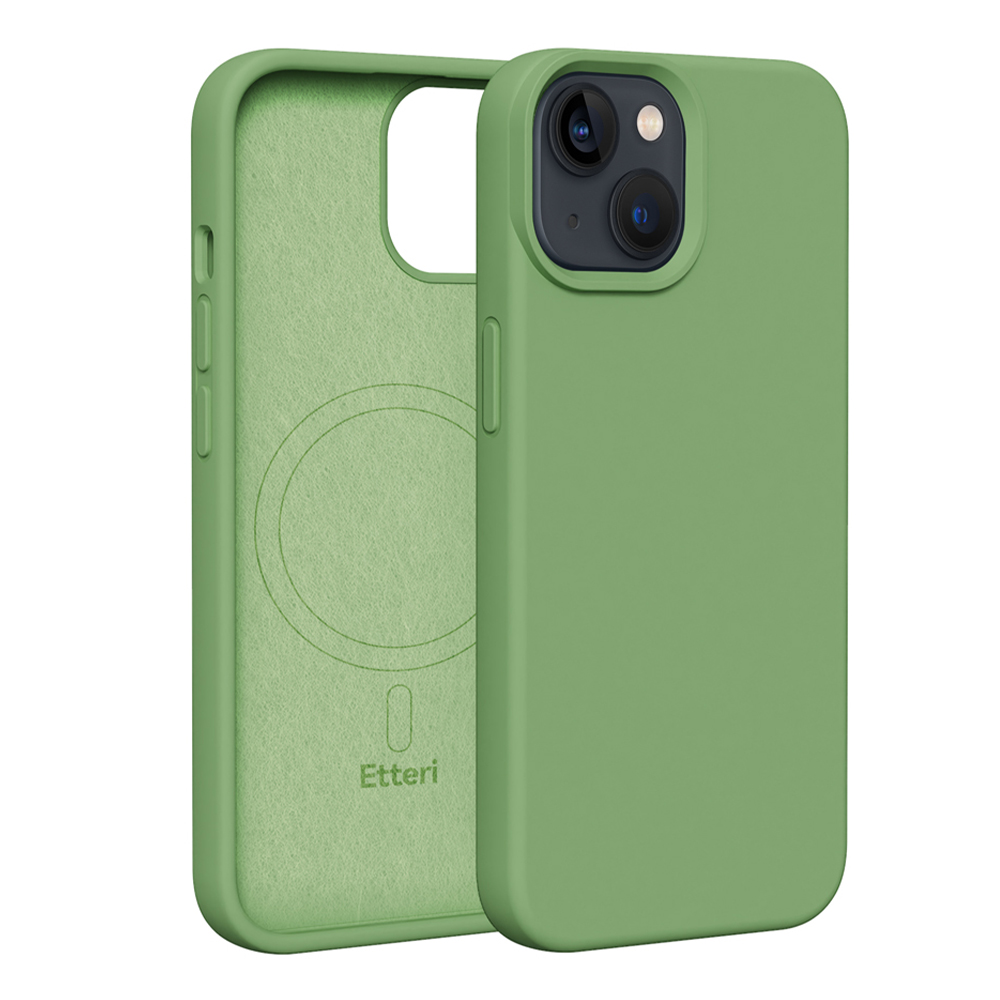 Etteri Silicone Mag-fodral för iPhone 13 6,1″ ljusgrön