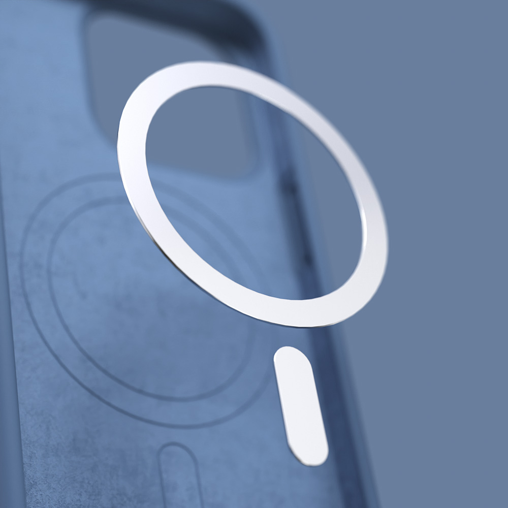 Etteri Silikon Mag-fodral för iPhone 15 Pro Max 6,7″ mörkblå