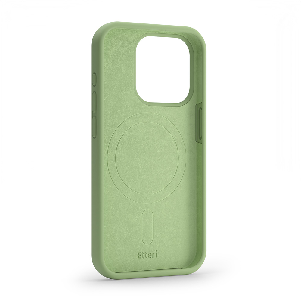 Etteri Silicone Mag-fodral för iPhone 13 6,1″ ljusgrön