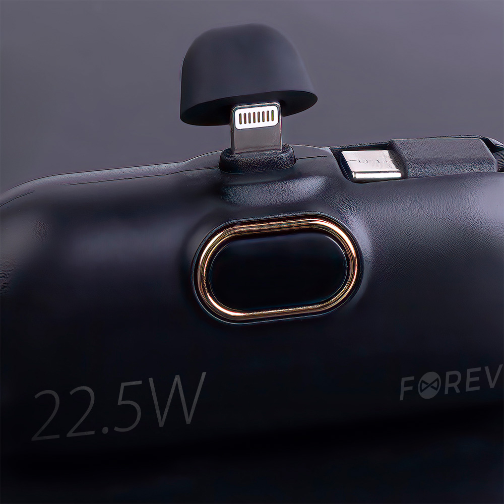 Forever mini power bank MTB-100 22.5W 5000 mAh Lightning svart