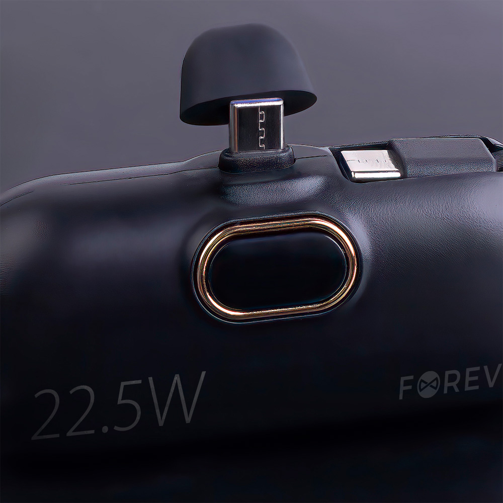 Forever mini power bank MTB-100 22.5W 5000 mAh USB C black