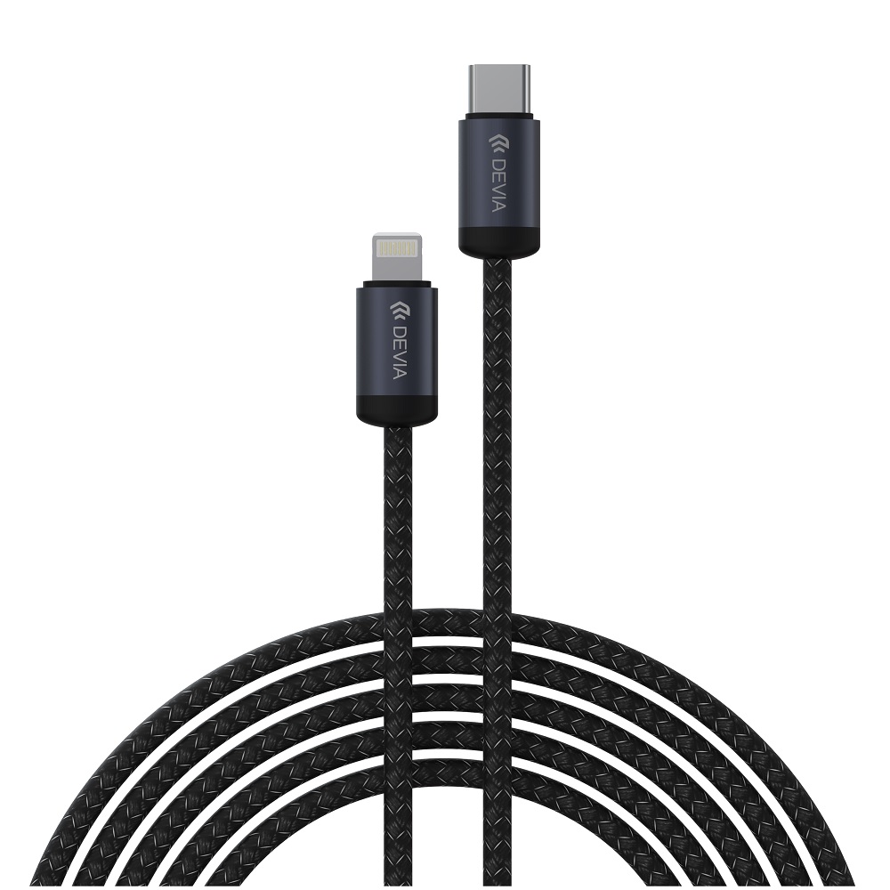 Devia cable Gracious EC645 PD USB-C – Lightning 1,0 m 27W 3A black