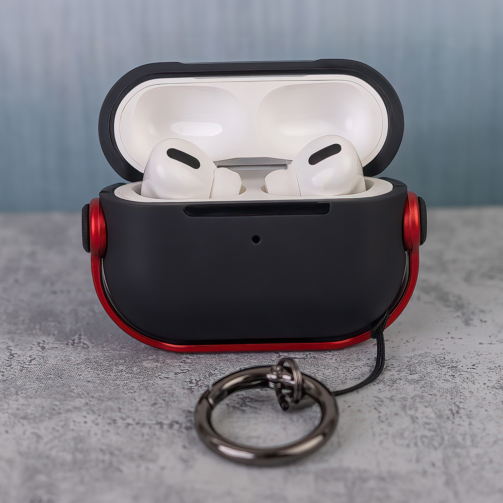 Fodral för AirPods Pro-hörlurar röd