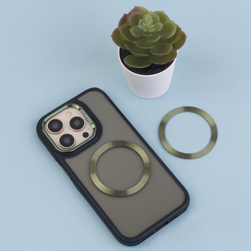 Metallringar (2 st) gröna