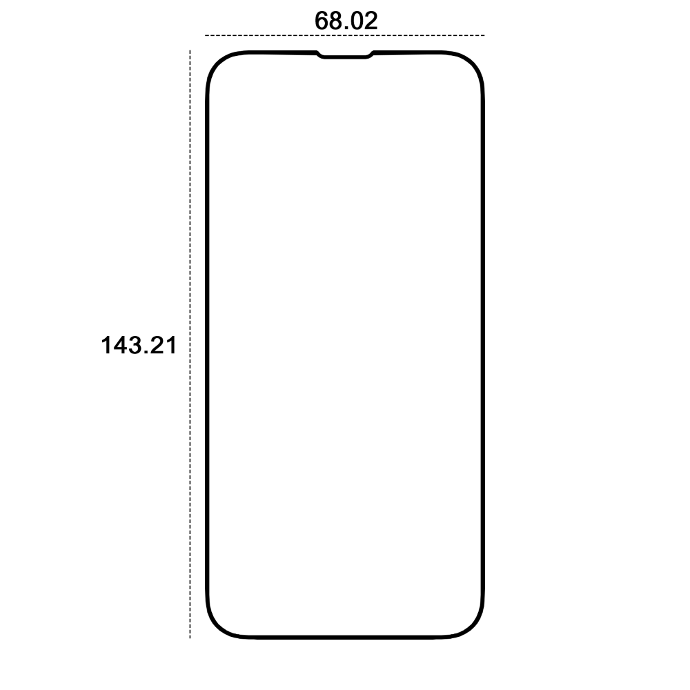 Etteri tempererat glas 9D för iPhone 13 / 13 Pro / 14 6,1 tum