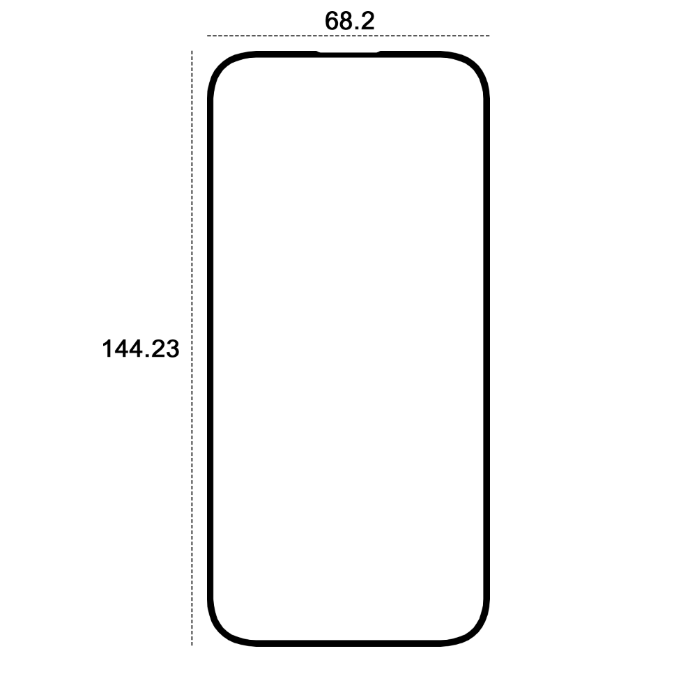 Etteri härdat 9D-glas för iPhone 15 6,1″