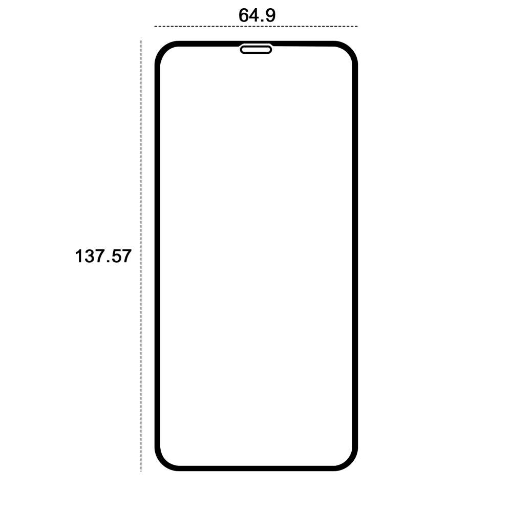 Etteri härdat 9D-glas för iPhone X/XS/11 Pro