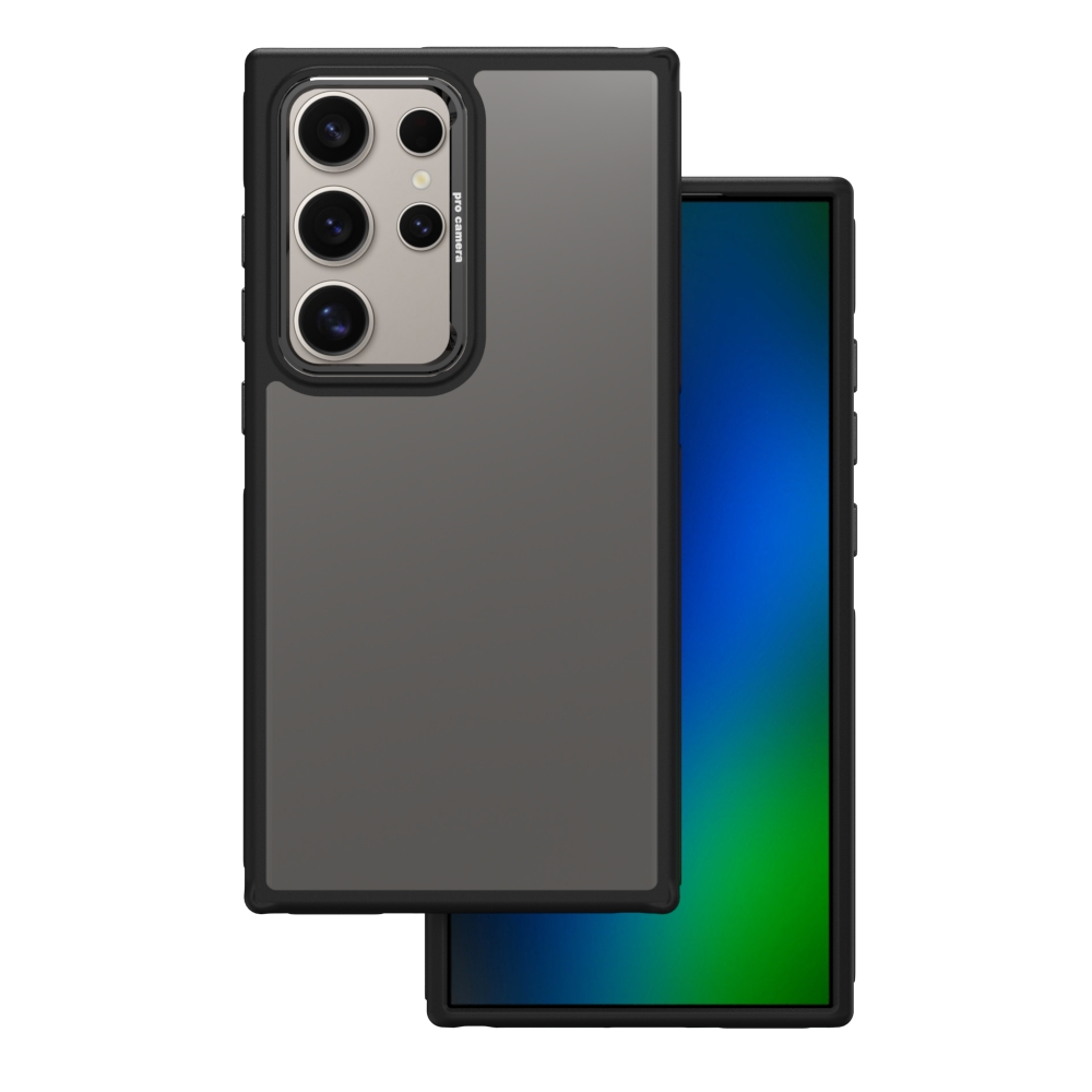 Kristallsvart fodral för Samsung Galaxy S24 Ultra svart