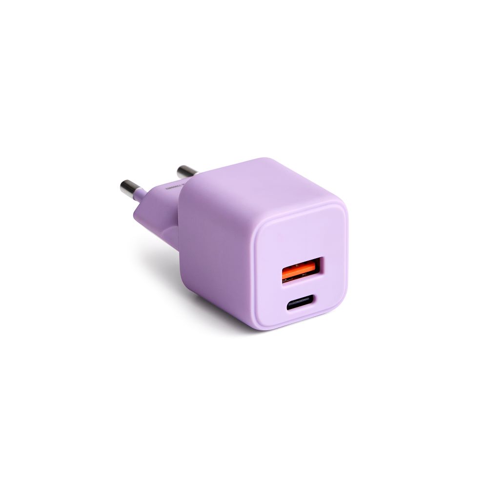COLORUM väggladdare USB-A + USB-C PD 30W CLS30-AC-09 xLavenda