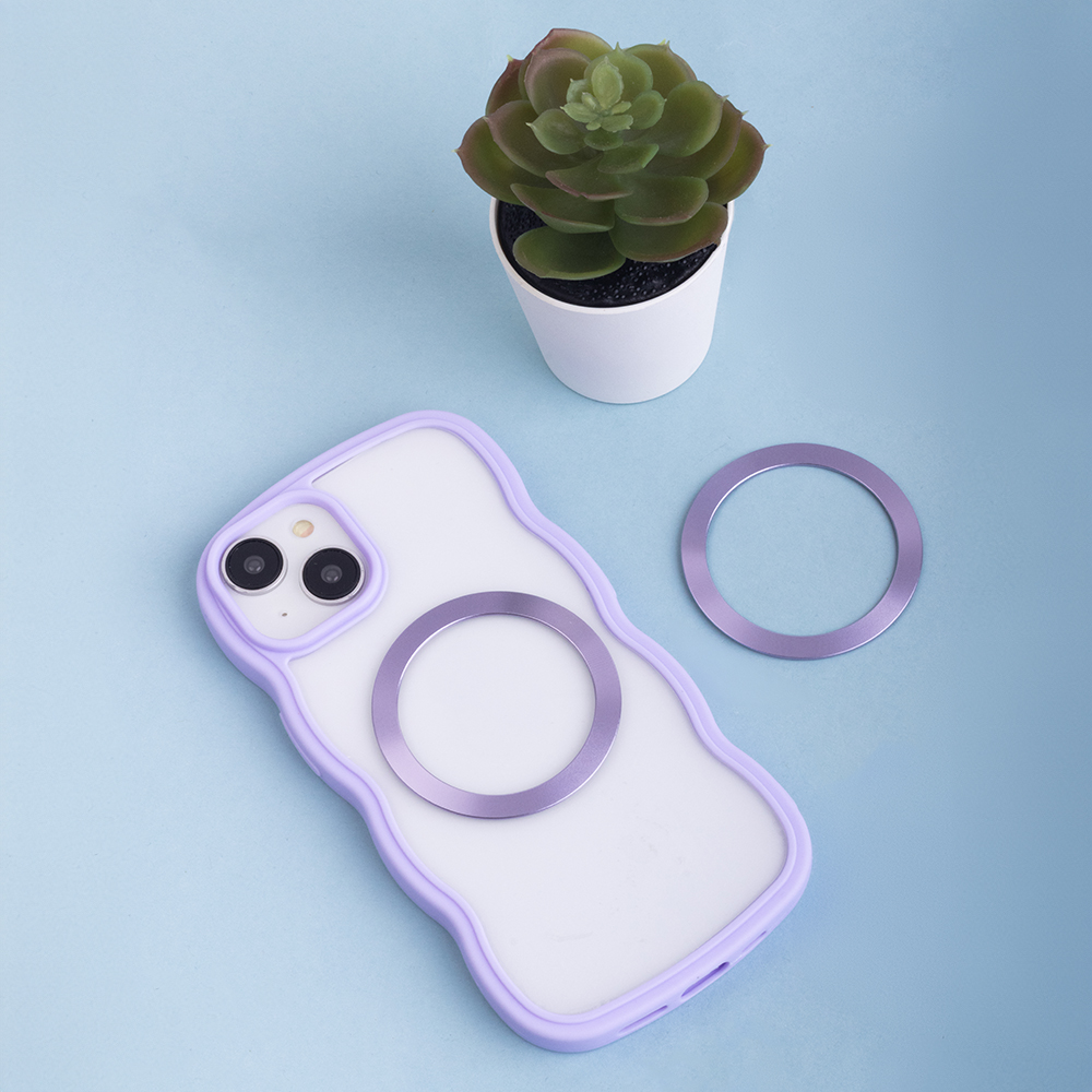 Metallring (2 st) ljuslila