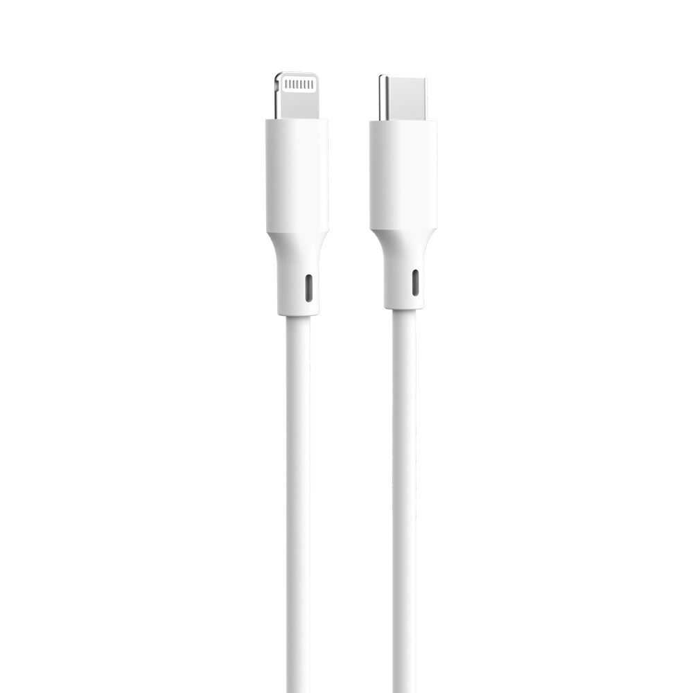 För alltid återvinningsbar kabel USB-C – Lightning 1,5m 3A KR12-CL-00 vit