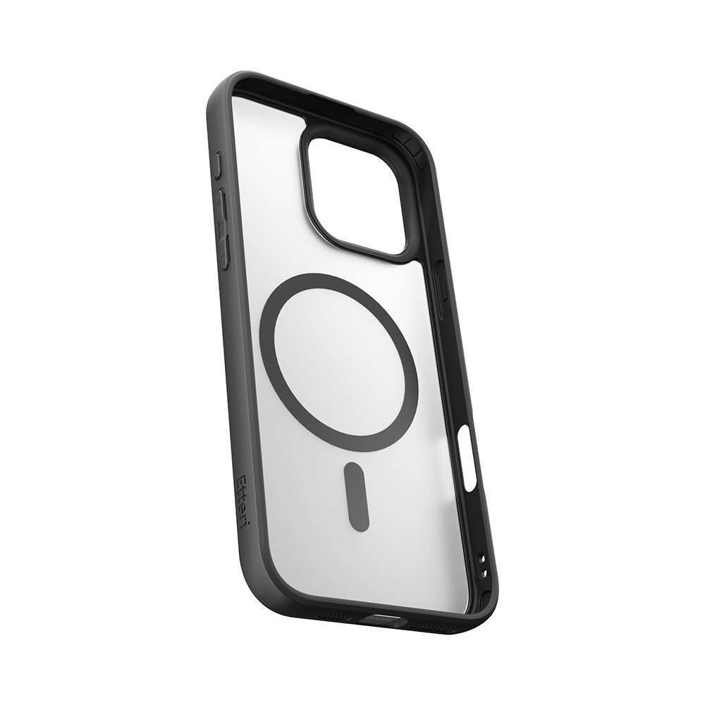 Etteri Matt Mag-fodral för iPhone 16 Pro Max 6,9 tum svart