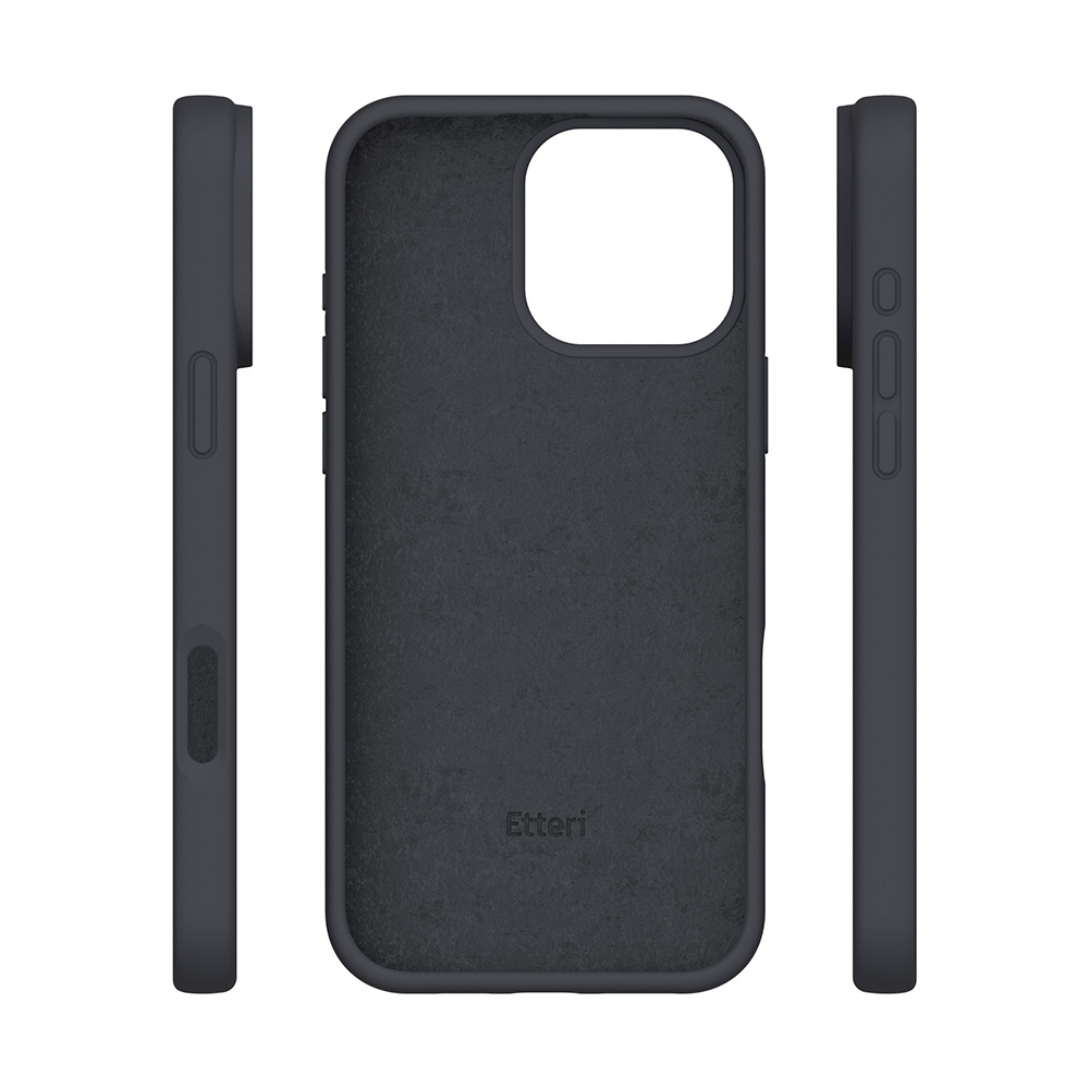 Etteri Silicone case for iPhone 16 Pro Max 6,9″ black