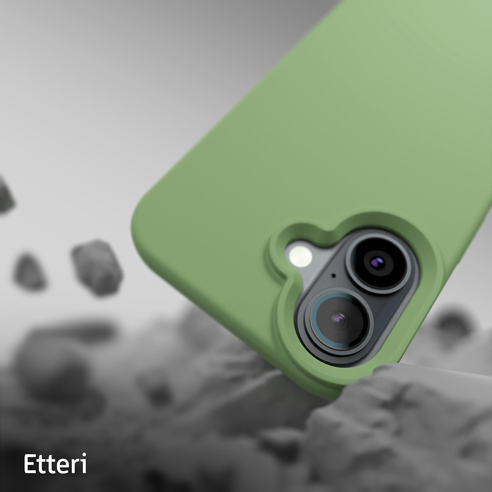 Etteri Silikonfodral för iPhone 16 Plus 6,7″ ljusgrön