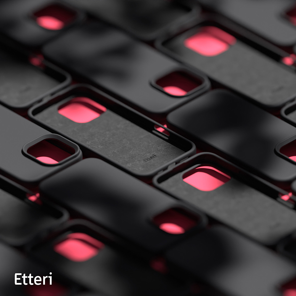 Etteri Silicone case for iPhone 16 Pro Max 6,9″ black