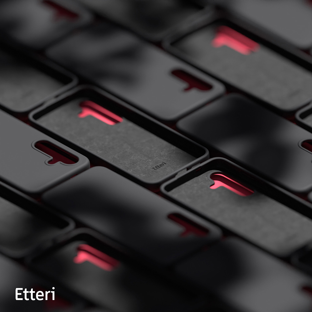 Etteri Silicone case for Samsung Galaxy A17 5G black