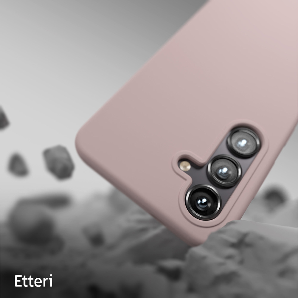 Etteri Silikonfodral för Samsung Galaxy S24 Plus i ljusrosa