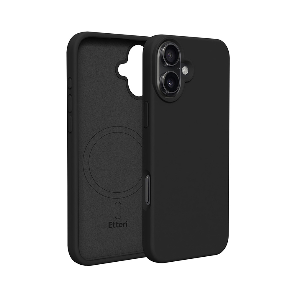 Etteri Silicone Mag case for iPhone 17 Pro Max black